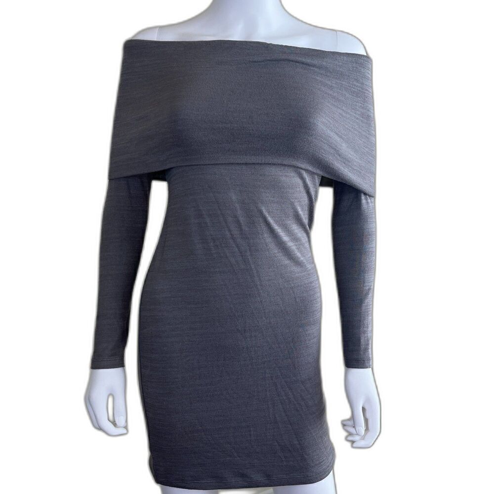 Wilfred Women's Size S Romolo Off-The-Shoulder Bandeau Bodycon Knit Mini Dress